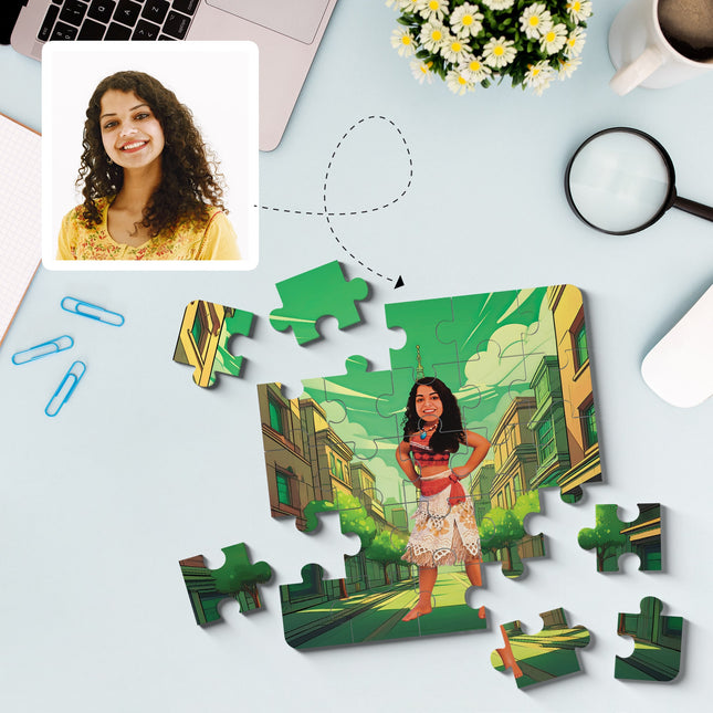 Moana Superhero Puzzle