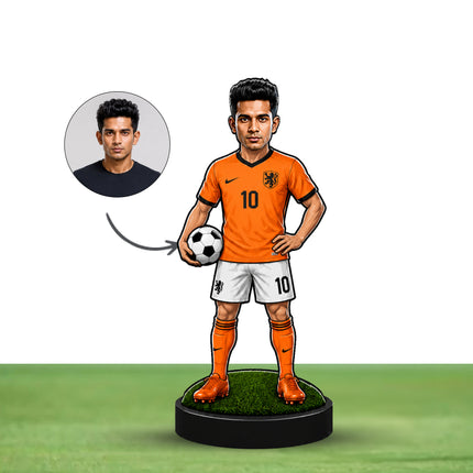 Personalized Netherland Football 2D Miniature