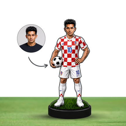 Personalized Croatia Football 2D Miniature