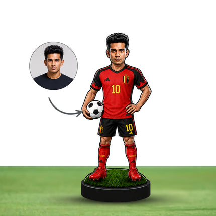 Personalized Belgium Football 2D Miniature