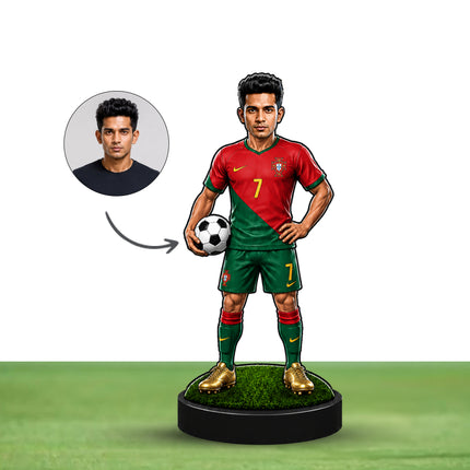Personalized Portugal Football 2D Miniature