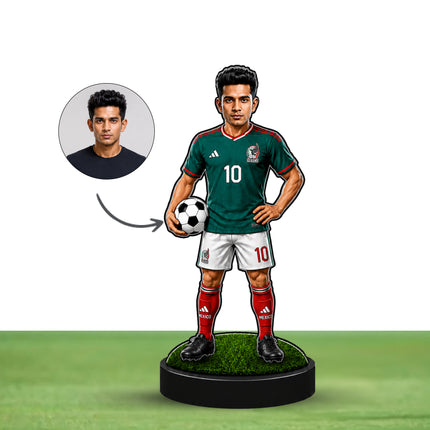 Personalized Mexico Football 2D Miniature