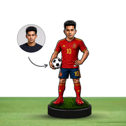 Personalized Spain Football 2D Miniature