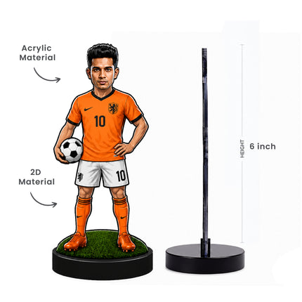 Personalized Netherland Football 2D Miniature