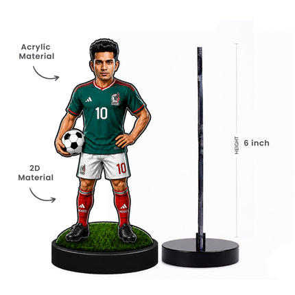 Personalized Mexico Football 2D Miniature