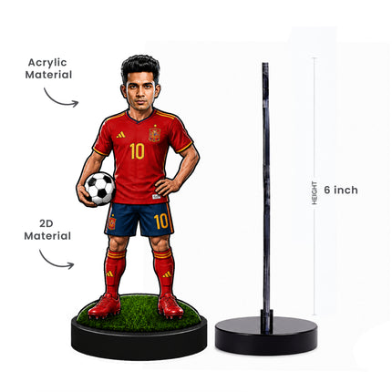 Personalized Spain Football 2D Miniature