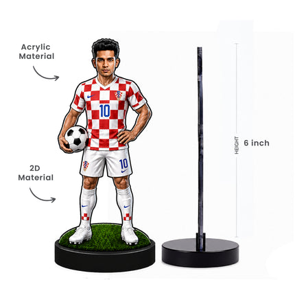 Personalized Croatia Football 2D Miniature