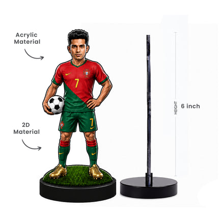 Personalized Portugal Football 2D Miniature