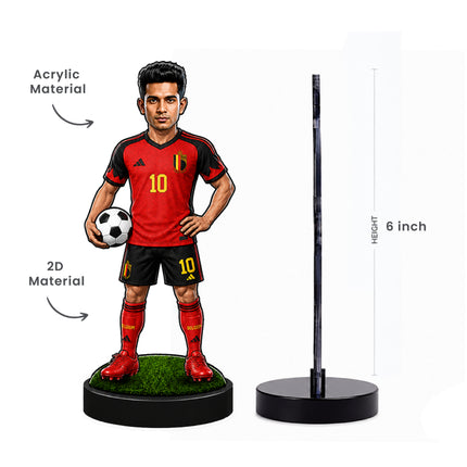 Personalized Belgium Football 2D Miniature