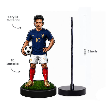 Personalized France Football 2D Miniature