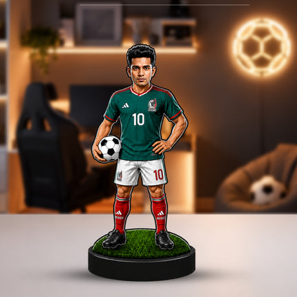 Personalized Mexico Football 2D Miniature