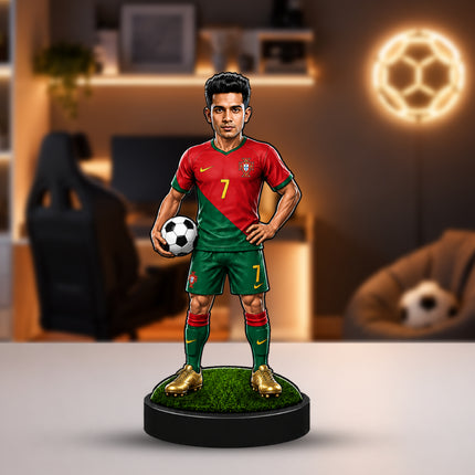 Personalized Portugal Football 2D Miniature