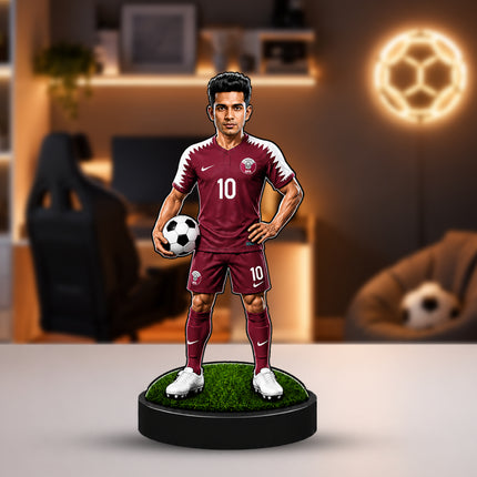Personalized Qatar Football 2D Miniature