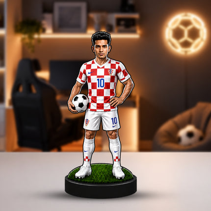 Personalized Croatia Football 2D Miniature