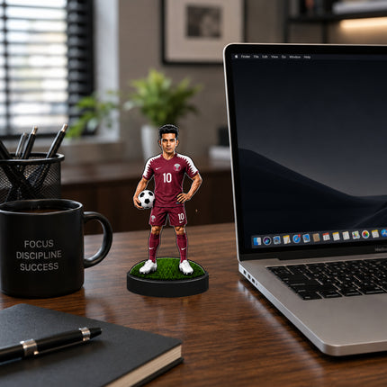 Personalized Qatar Football 2D Miniature