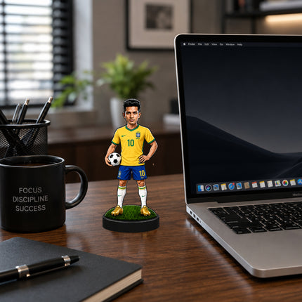 Personalized Brazil Football 2D Miniature