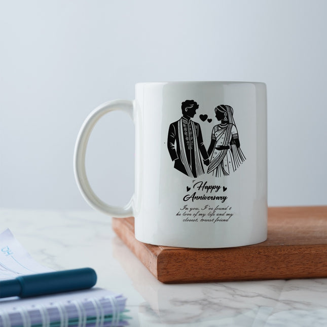 Happy Anniversary Wishes Printed Ceramic Mug