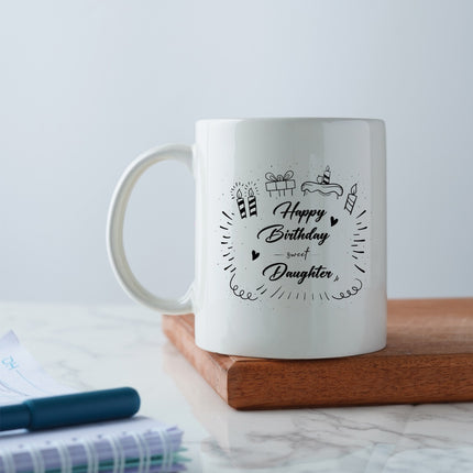 Happy Birthday Daughter Printed Ceramic Mug