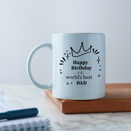 Happy Birthday Dad Printed Ceramic Mug