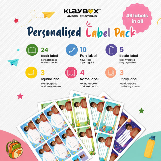 Personalised Labels and Stickers With Child Photo & Name