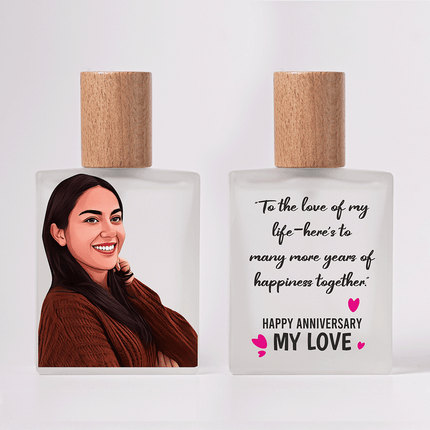 Real Portrait Personalized Bottle & Perfume For Woman