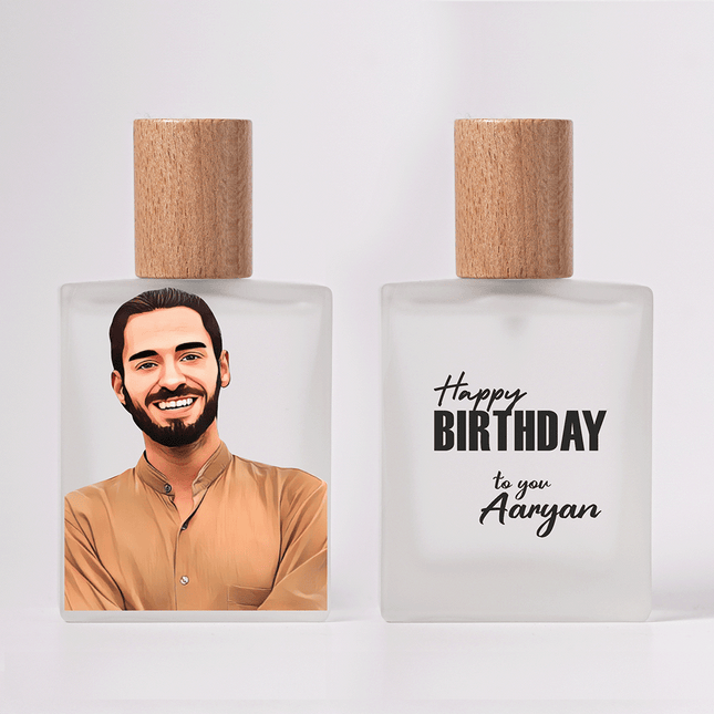 Real Portrait Personalized Bottle & Perfume For Men