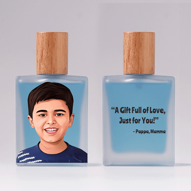 Real Portrait Personalized Bottle & Perfume For Kids
