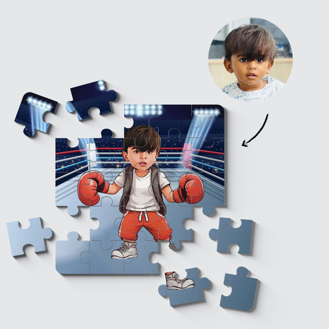 Personalised Boxer Desire Puzzle Photo Frame