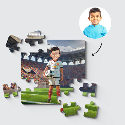 Personalised Football player Desire Puzzle Photo Frame