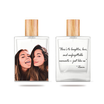 Real Portrait Personalized Bottle & Perfume For Woman