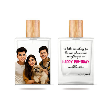 Real Portrait Personalized Bottle & Perfume For Woman