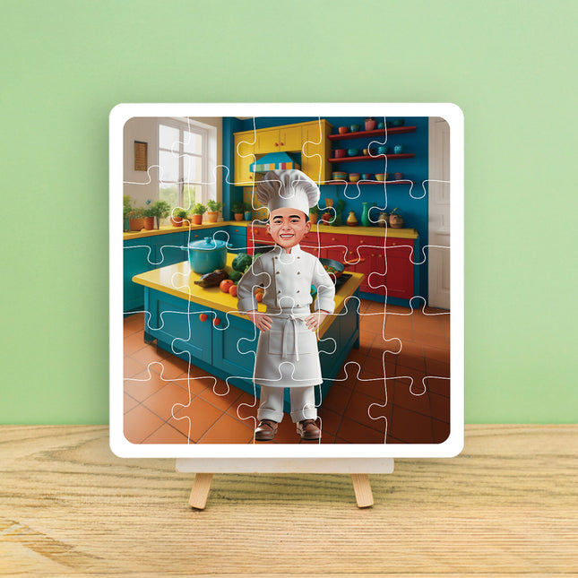 Personalised Chef Desire Puzzle Photo Frame