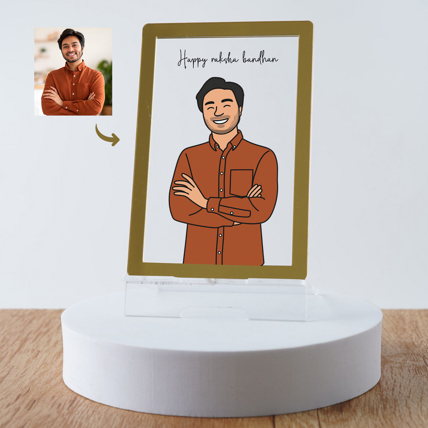 Raksha Bandhan Special Doodle-art Table Top Frame