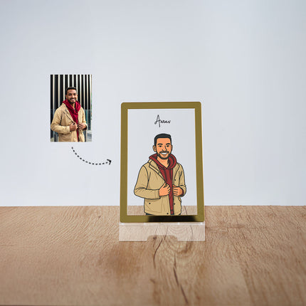 Doodle art table top frames