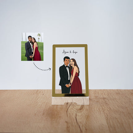 Doodle art table top frames