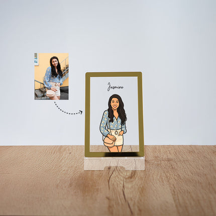 Doodle art table top frames