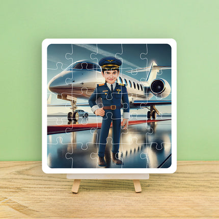 Personalised Pilot Desire Puzzle Photo Frame