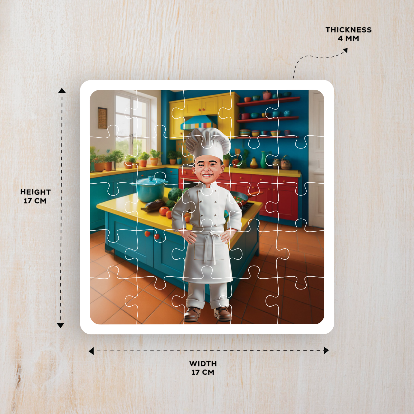 Personalised Chef Desire Puzzle Photo Frame