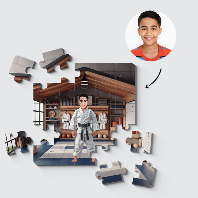 Personalised Karate Kid Desire Puzzle Photo Frame