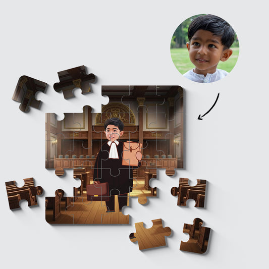 Personalised Lawyer Desire Puzzle Photo Frame