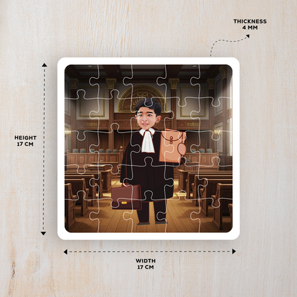 Lawyer Desire Puzzle Photo Frame