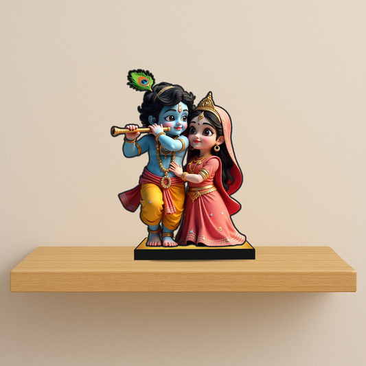 Cute Radha Krishna 2D Miniature
