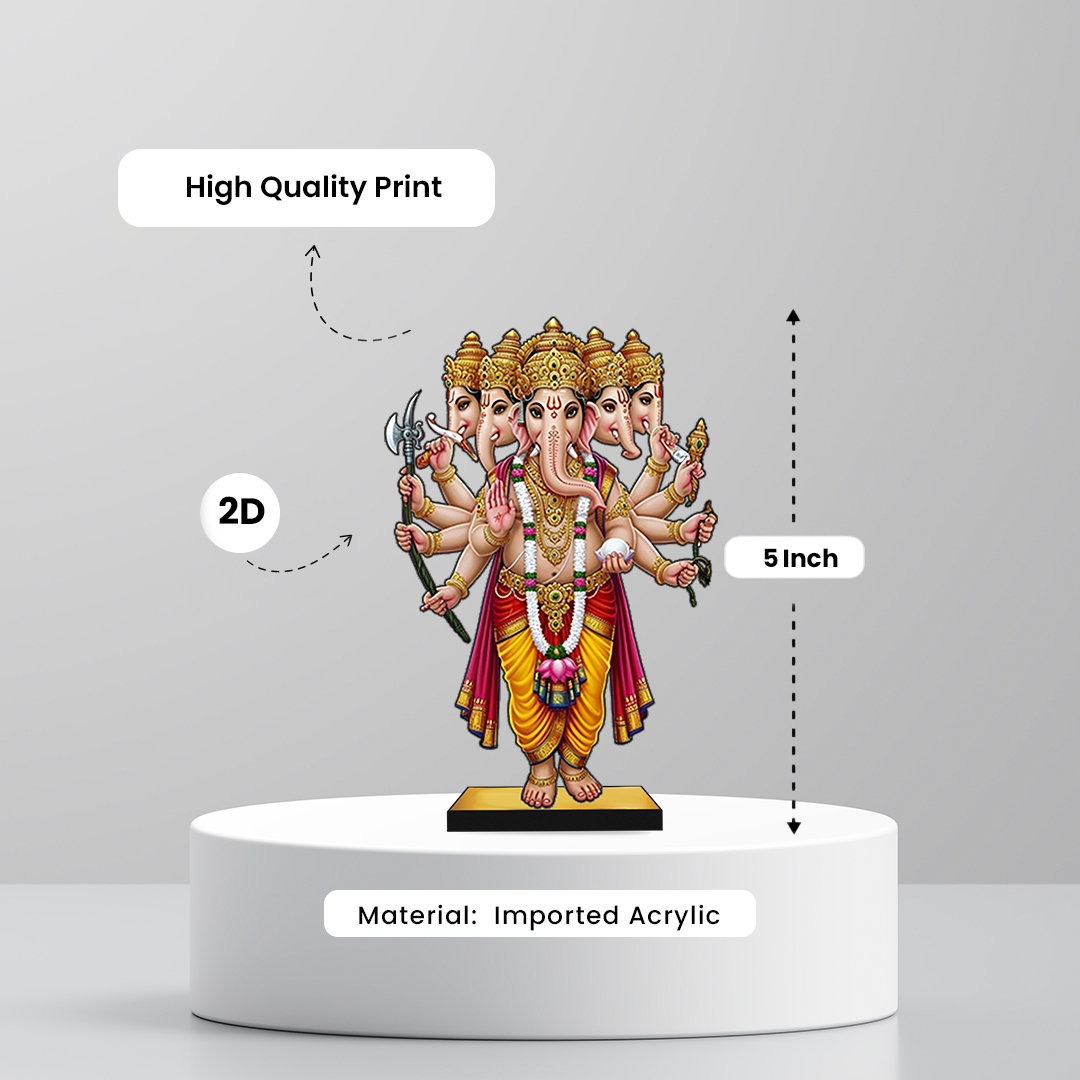Panchamukhi Ganesh 2D Miniature