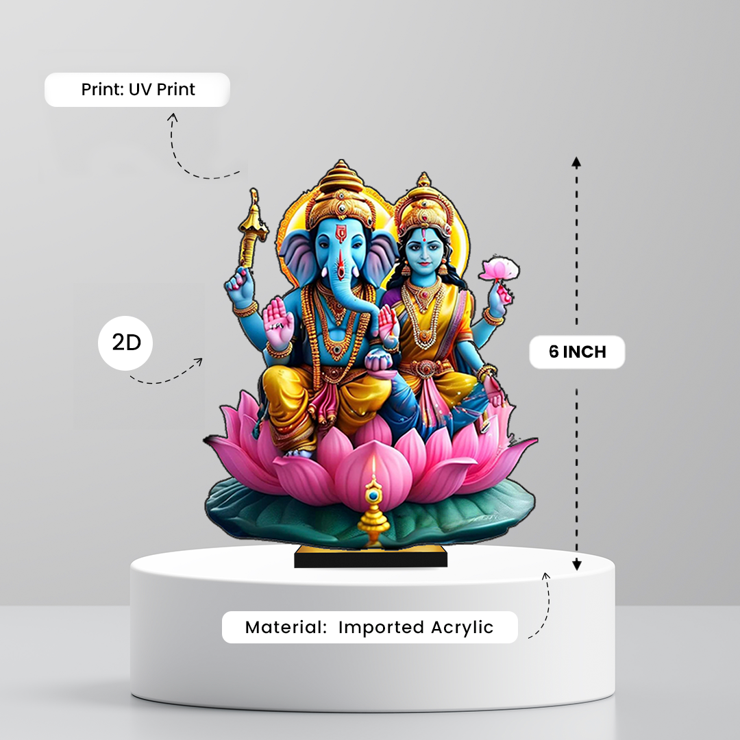 Lakshmi Ganesh 2D Miniature