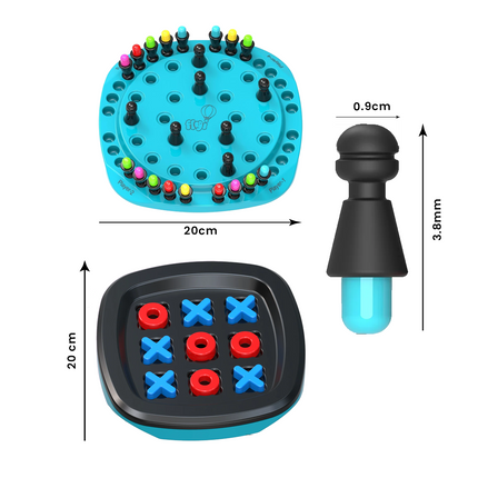 2 in 1 Memory Chess & XOX0 Game
