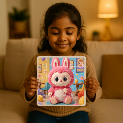 Lychee Berry Labubu Doll Puzzle Photo Frame