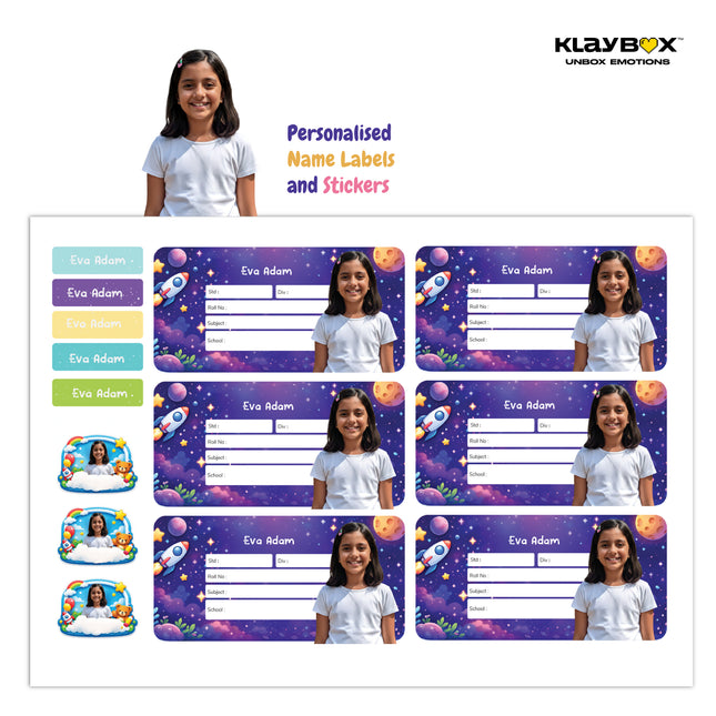 Personalised Labels and Stickers With Child Photo & Name