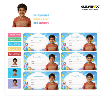 Personalised Labels and Stickers With Child Photo & Name
