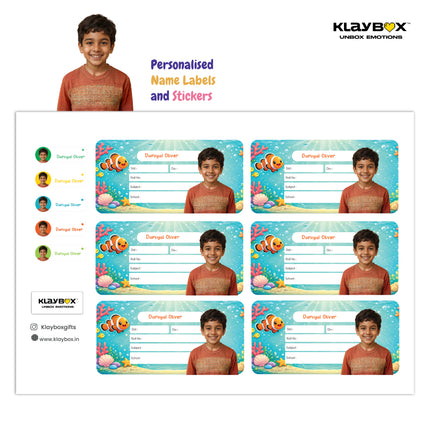 Personalised Labels and Stickers With Child Photo & Name