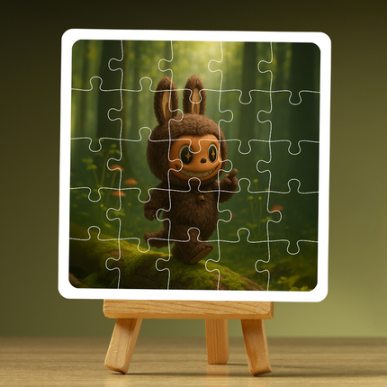 Seasame Bean Labubu Doll Puzzle Photo Frame